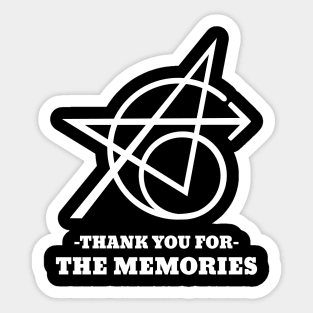 Thank You For The Memories Sticker